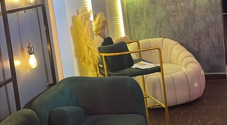 Cozy seating area with modern decor at Gentledexstylist, Port Harcourt, Rivers, NG.