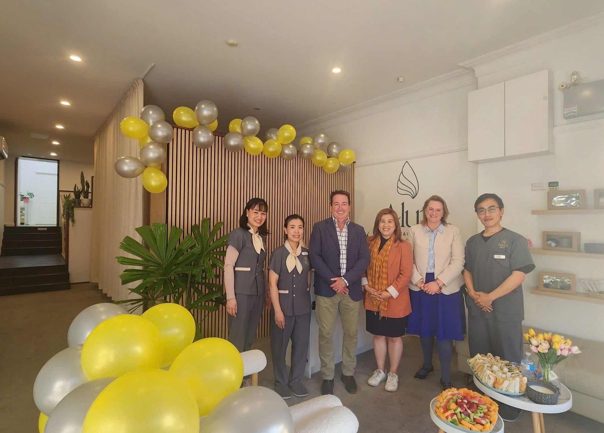 Group at Alura Beauty Lithgow, celebrating at the serene venue in Lithgow, New South Wales, AU.