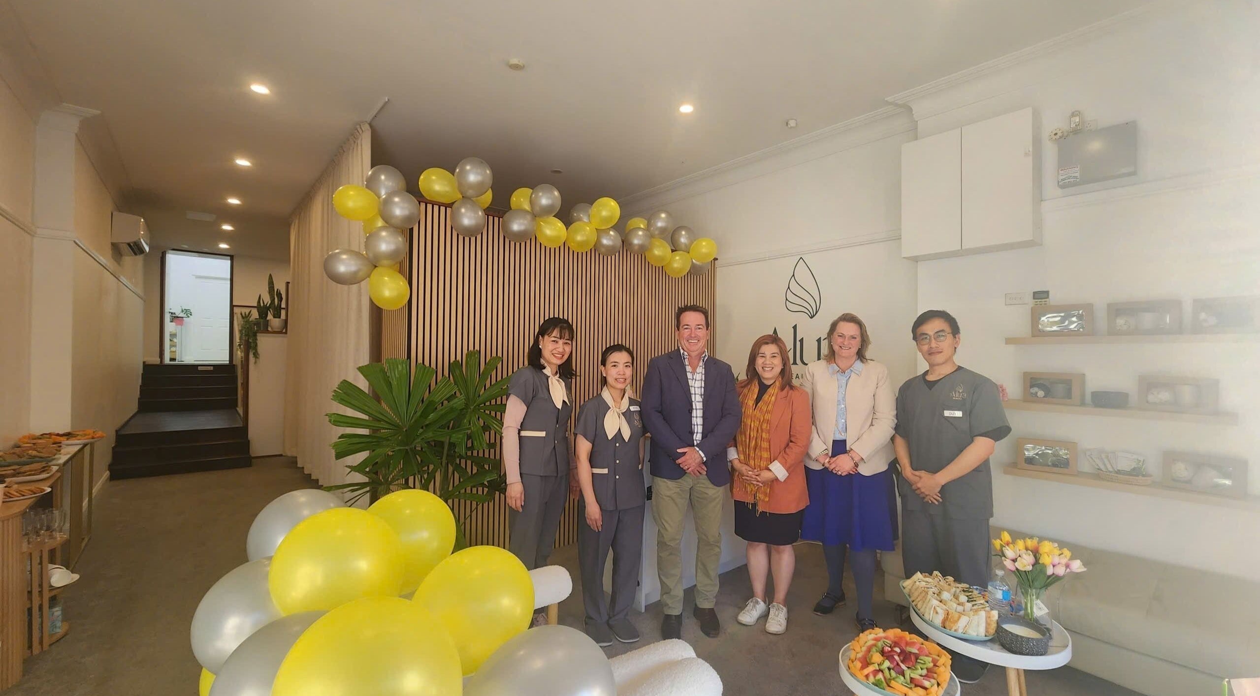 Group at Alura Beauty Lithgow, celebrating at the serene venue in Lithgow, New South Wales, AU.