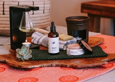 Luxurious spa products at Touch by Africa Zevenwacht, Cape Town, Western Cape, ZA for a rejuvenating retreat.