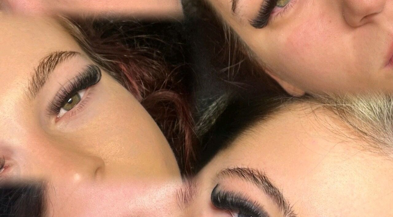 Close-up of styled eyelashes at Ts Beauty Lounge, Essex, England, GB.