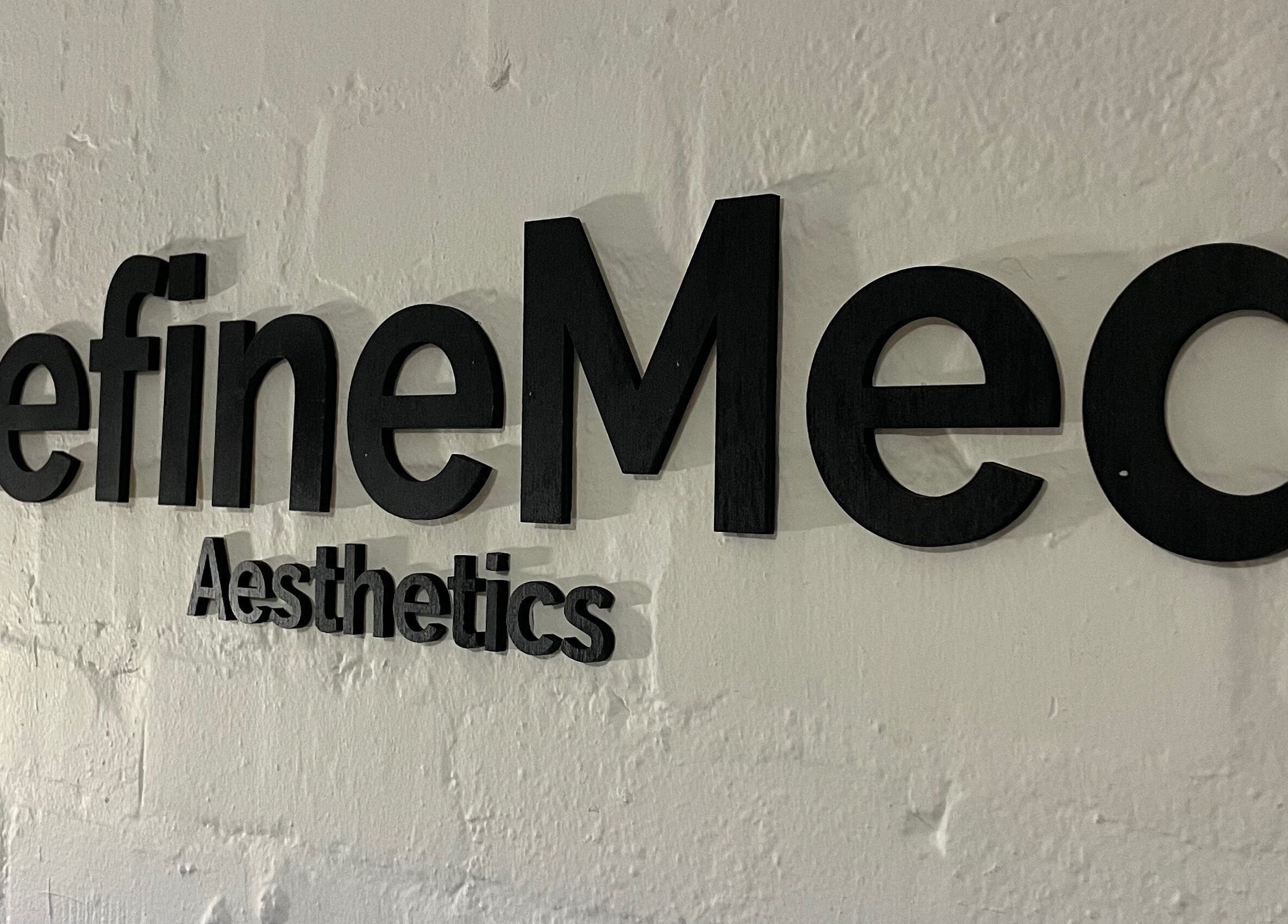 RefineMed Aesthetics wall sign in Newcastle upon Tyne, England, GB.