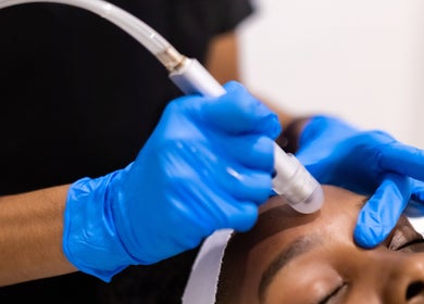 Facial treatment at ëMed Spa Jamaica LLC, Kingston, St. Andrew Parish, JM, offering revitalizing skin care.