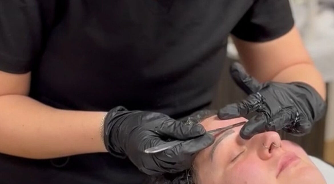 Eyebrow treatment at Chloe at No. Eleven, Great Yarmouth, England, GB. Expertise in beauty care.