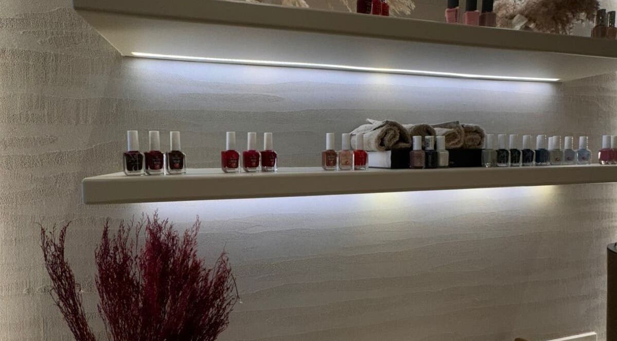 Nail polish display at OASIS BEAUTY HOUSE, Riyadh, Riyadh Province, SA, showcasing elegance and style.