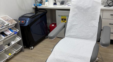 Modern treatment room at Dr. Orchid Dawkins/Skin Institute of Jamaica, Kingston, St. Andrew Parish, JM.