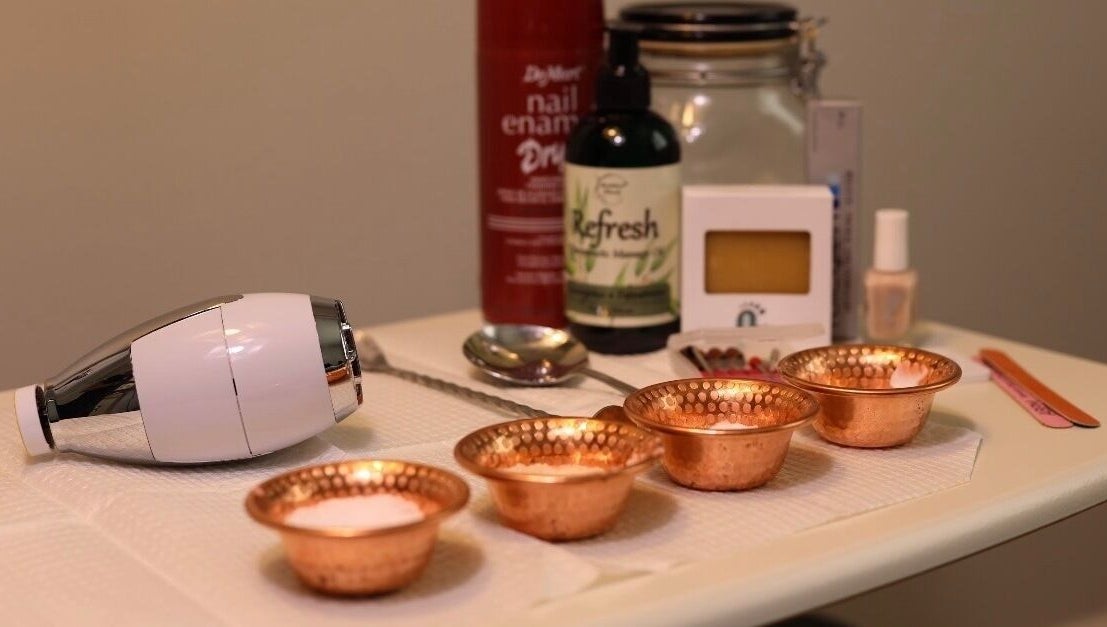 Podiatry tools on display at Podiatry Boutique: Coral Gables Location, Miami, Florida, US.