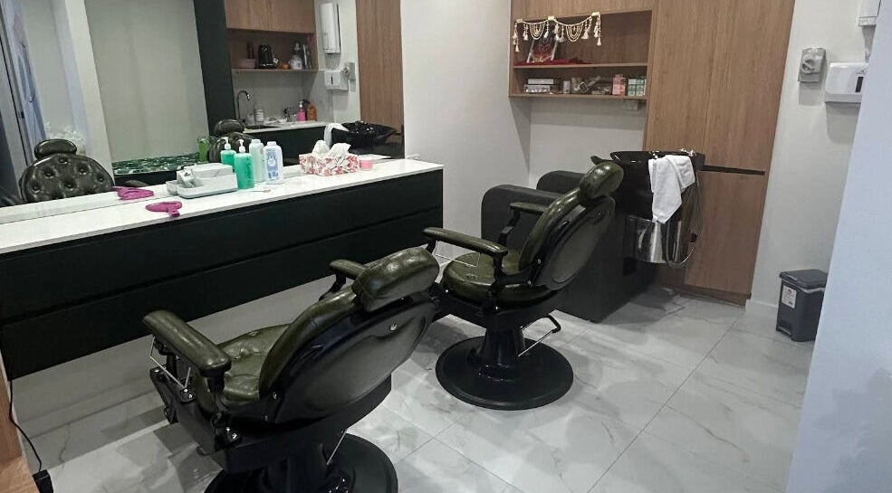 Interior of CK Beauty Zone, Gungahlin, AU, featuring stylish salon chairs and modern decor.