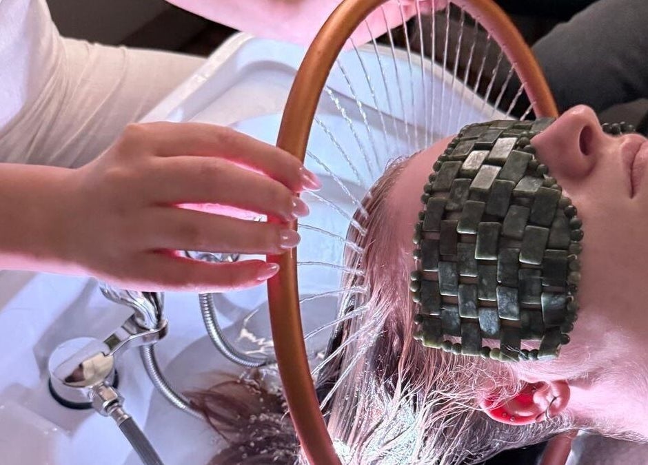 Luxurious head spa treatment at Halo Head Spa, Newcastle upon Tyne, England, GB, blending relaxation and rejuvenation.