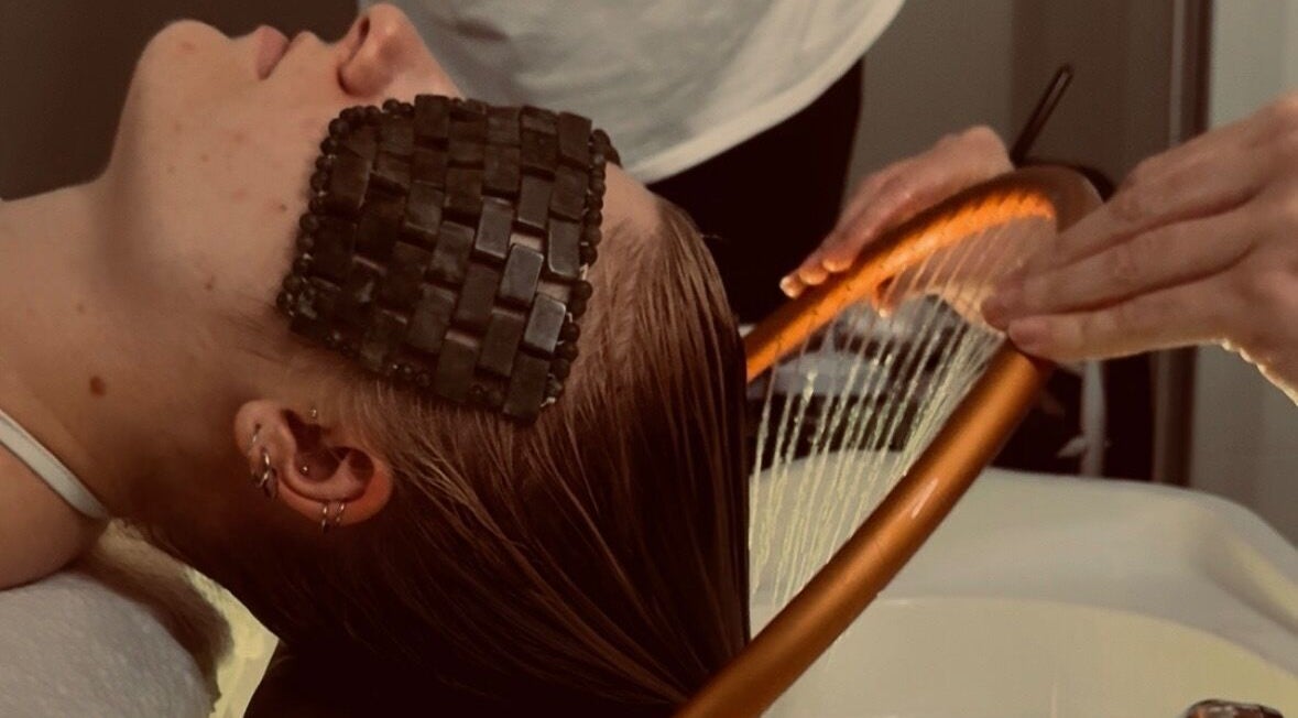 Relaxing head spa treatment at Halo Head Spa, Newcastle upon Tyne, England, GB enhances wellness and tranquility.