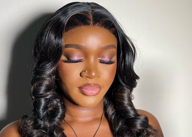 Elegant hairstyle and makeup at Elsie Beautié, Birmingham, England, GB showcase stunning beauty services.