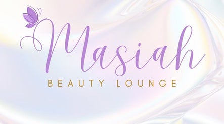Logo of Masiah Beauty Lounge, Paramaribo, Paramaribo, SR with a purple butterfly and elegant typography.