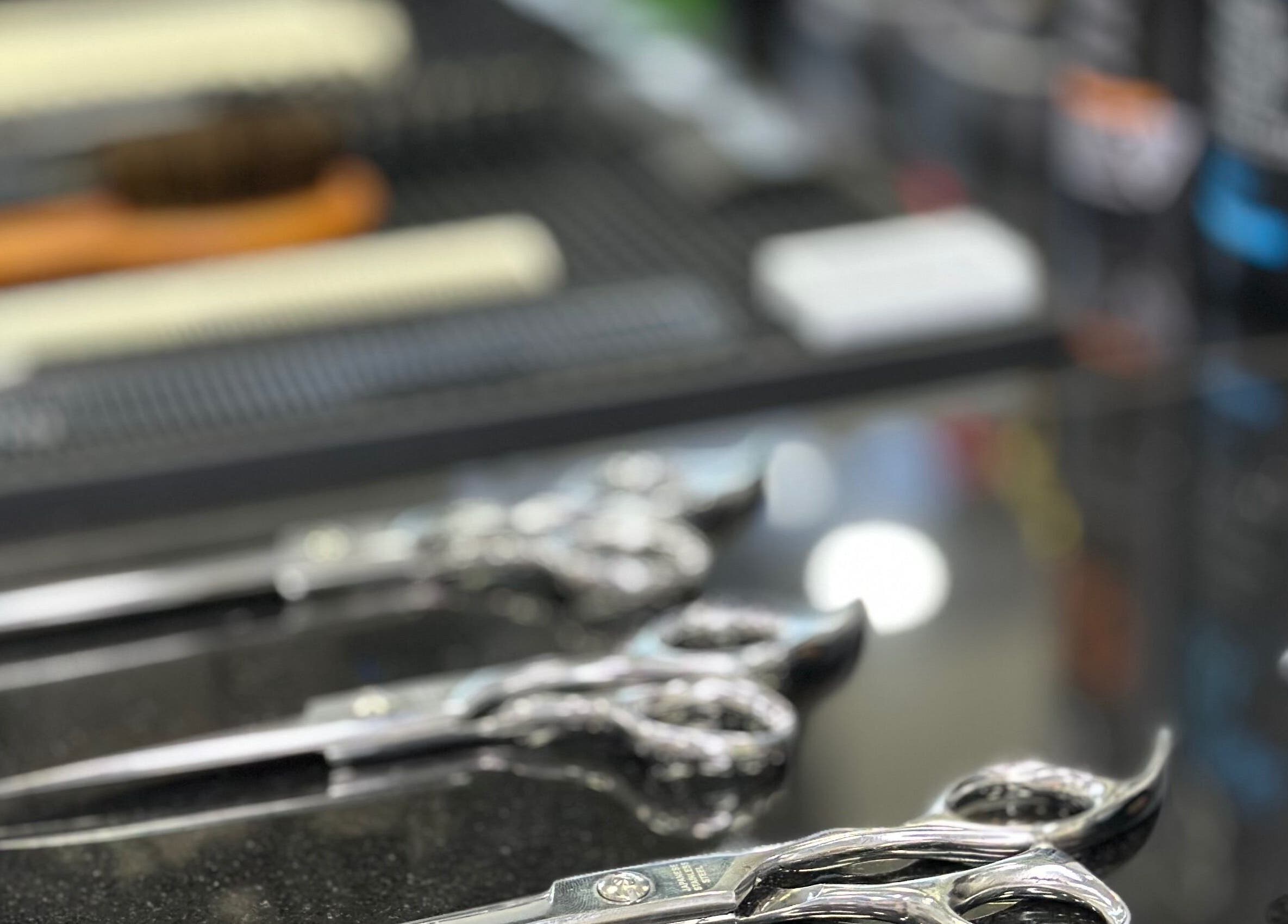 Professional scissors at Barber Master, Santa Cruz De La Sierra, Departamento De Santa Cruz, BO.