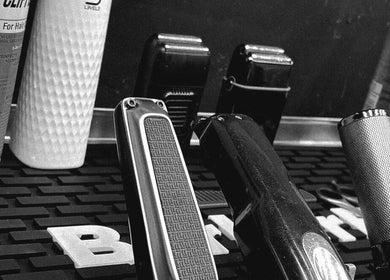 Barber tools at Fade Co., County Wicklow, IE showcase precision grooming for a perfect finish.