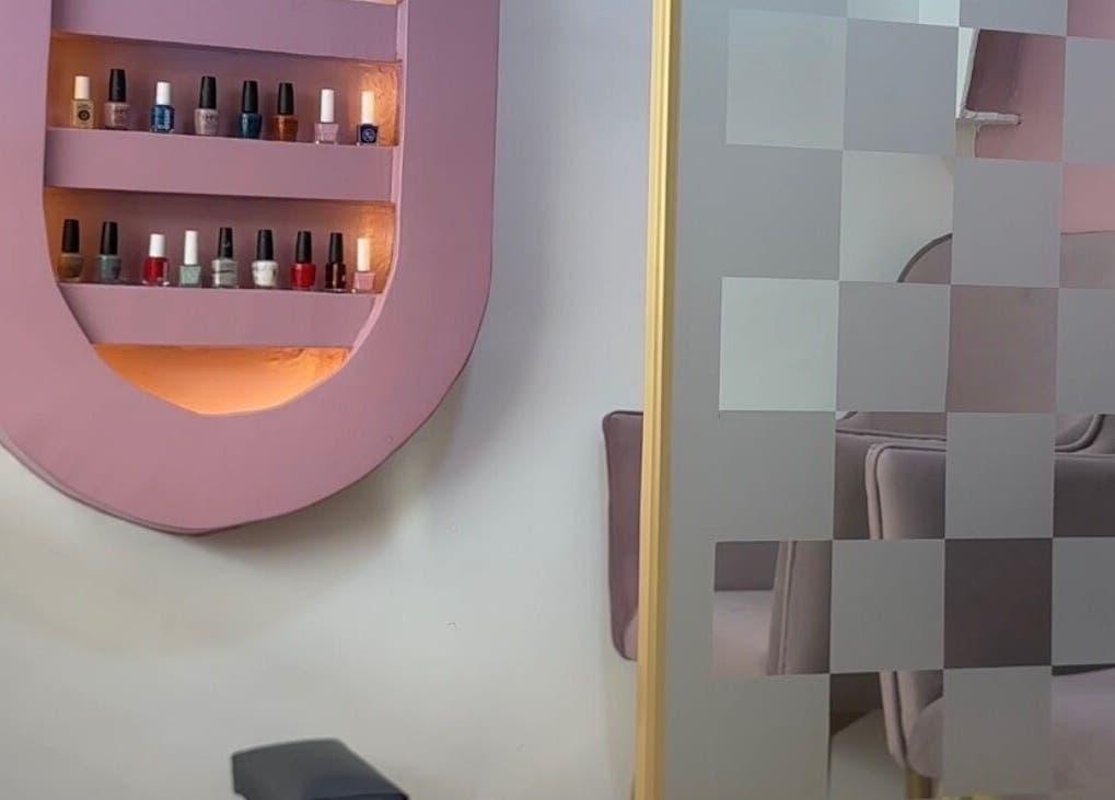 Nail polish display in Femme Spa And Body Works Maryland, offers pampering services in Lagos, Lagos, NG.