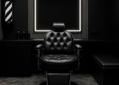 Fauteuil de barbier élégant chez Barber Move à Genf, Genf, CH, offrant un cadre luxueux et moderne.