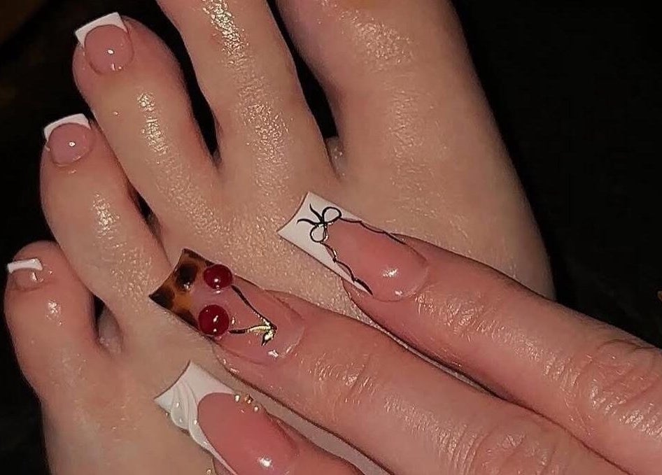 Stylish nail design at Nails by Bon Washington in Washington, England, GB. Elegant manicure and pedicure glam.