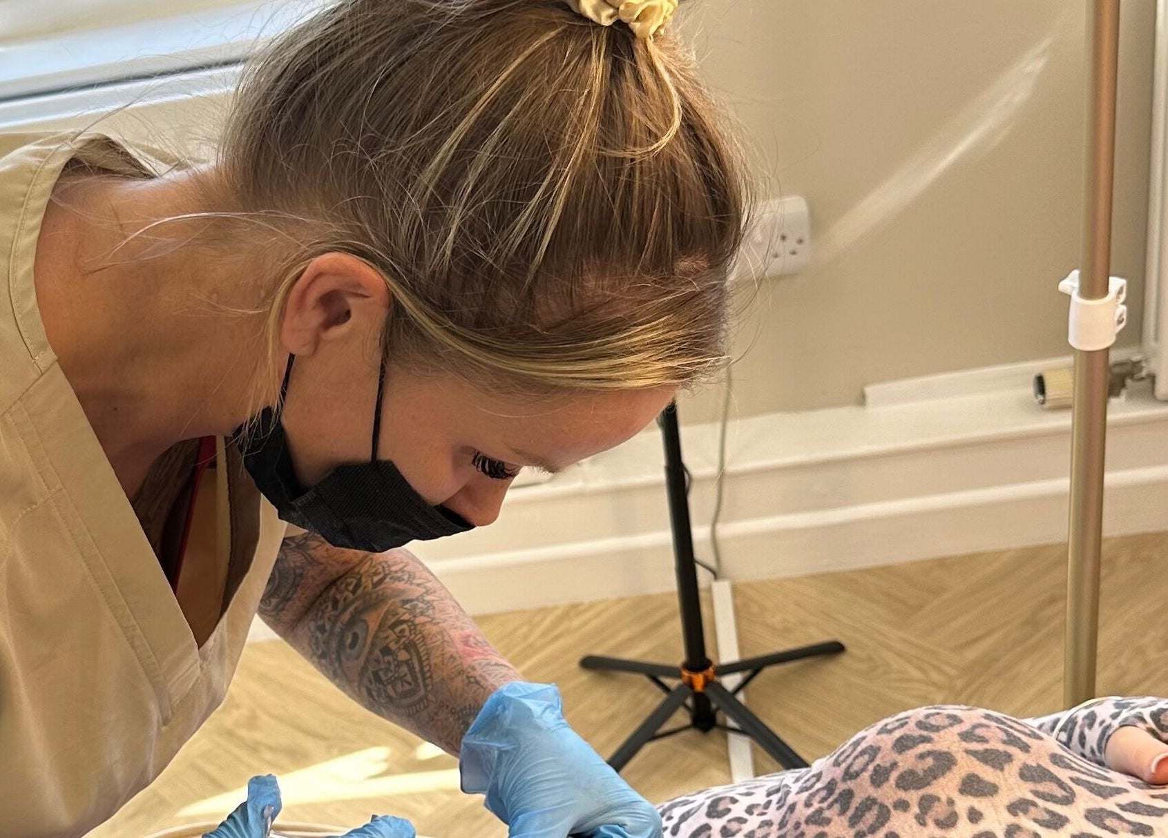 Skilled professional at Danielle Rose Aesthetics in Southampton, England, providing beauty treatment.