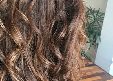 Beautiful wavy brunette hair styled at Wolf and Wolf Salon, Auckland, Auckland, NZ.