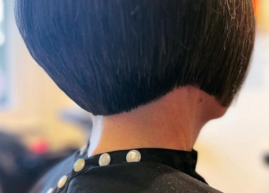 Close-up of a sleek bob haircut at Wolf and Wolf Salon, Auckland, Auckland, NZ, showcasing expert styling.