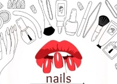 Creative nail art at MAJO.NAIL 77, San Miguel De Tucumán, Tucumán, AR. Featuring bold red lips and tools.