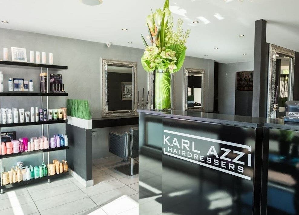 KARL AZZI Hairdressers - Hunters Hill (AU) modern salon interior with elegant decor, Hunters Hill, New South Wales, AU.
