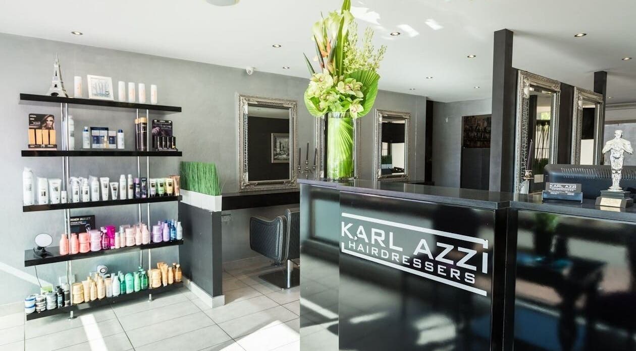 KARL AZZI Hairdressers - Hunters Hill (AU) modern salon interior with elegant decor, Hunters Hill, New South Wales, AU.