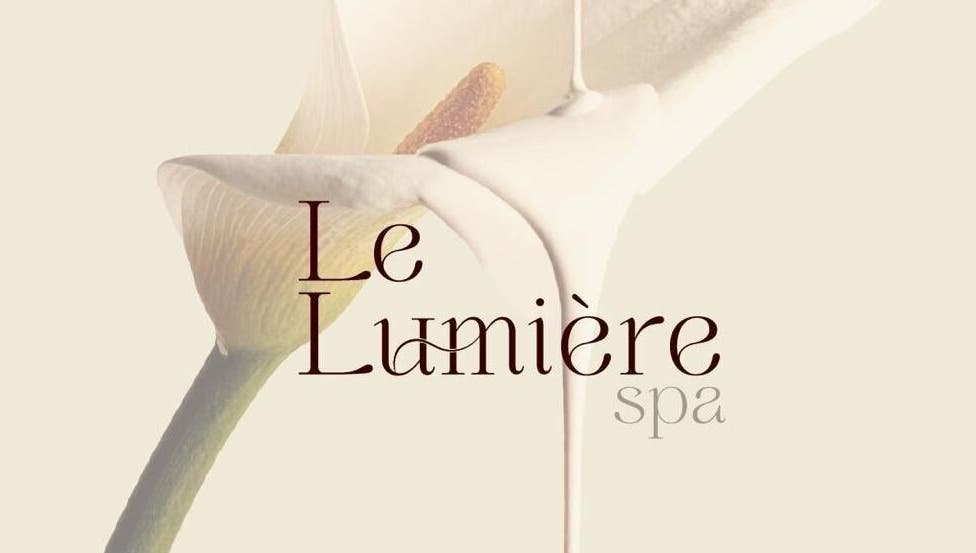 Le Lumiere Spa logo with a lily accentuating elegance, located in SA.