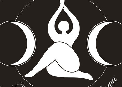 Logo Terapia dotykowa z symboliczną sylwetką i księżycami w Bielsko-biała, Województwo Śląskie, PL.