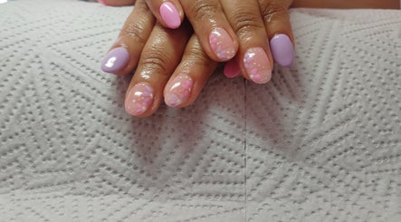 Elegant pastel nail art at K.A Beauty in Cape Town, Western Cape, ZA.