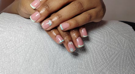 Elegant floral nail art at K.A Beauty in Cape Town, Western Cape, ZA, showcasing a classy finish.