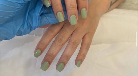 Mint green nails expertly done at Essex Beauty By JL, Aveley, England, GB. Perfect elegance and care.