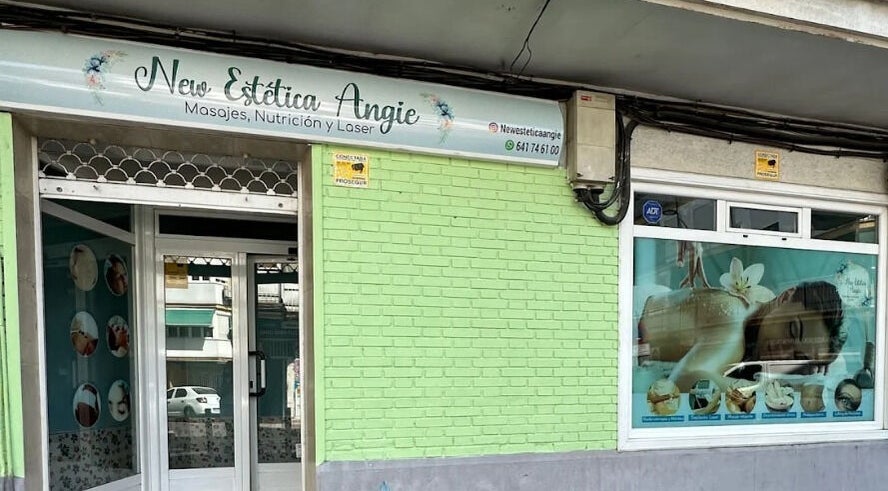 Fachada de New Estética Angie en Getafe, Comunidad De Madrid, ES, especializada en masajes y bienestar.