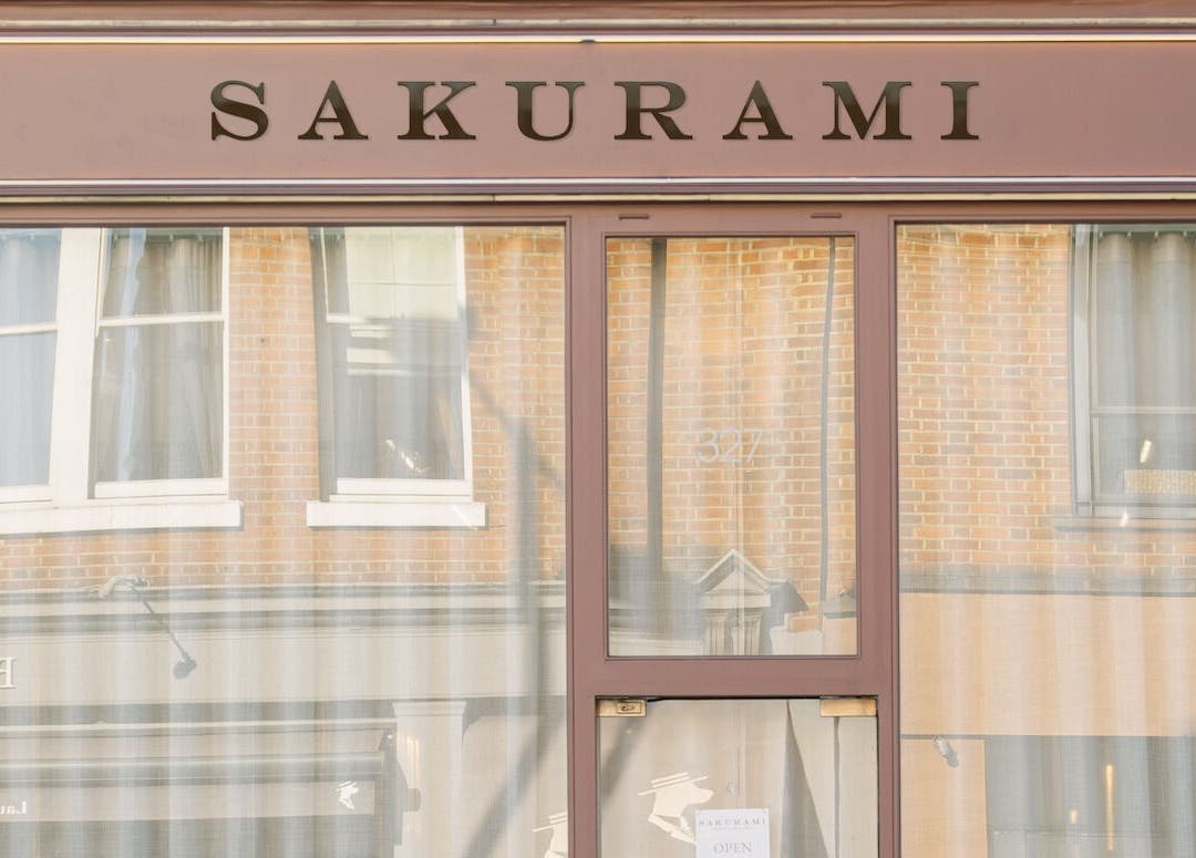 Front view of Sakurami London, a beauty venue located in London, England, GB with elegant storefront design.