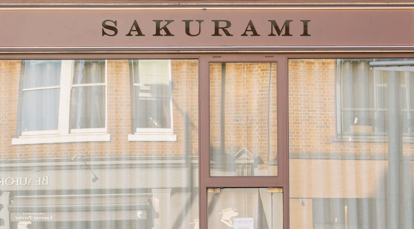 Front view of Sakurami London, a beauty venue located in London, England, GB with elegant storefront design.