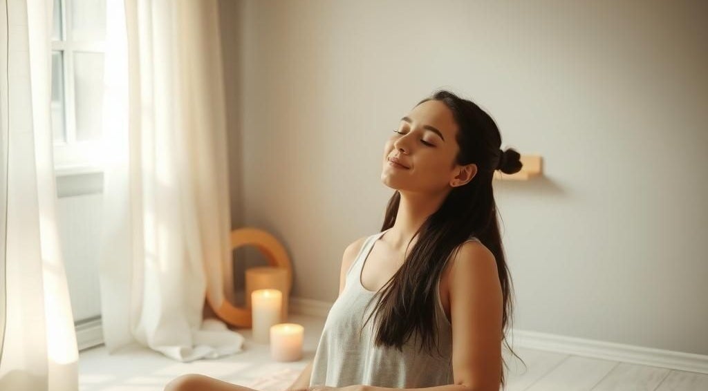 Woman enjoying peaceful ambiance at Benji spa, Brossard, Québec, CA.