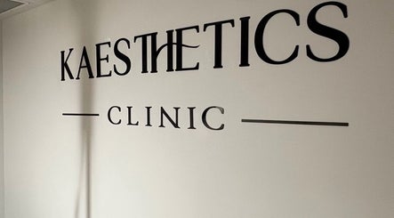 Kaesthetics Clinic sign on the wall in Dublin, County Dublin, IE; sleek, modern design.