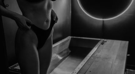 Relaxing flotation therapy at Bioshack, British Columbia, CA in a serene wellness setting.
