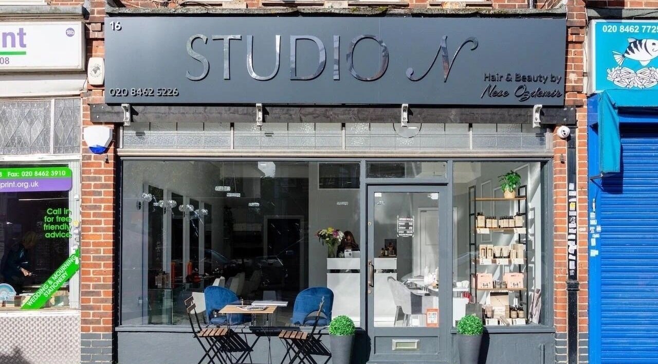 Studio N facade in West Wickham, England, GB showcasing elegant beauty and wellness venue.