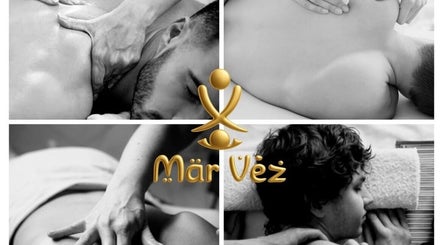 Mär Vëz Spä massage collage in Tulum, Quintana Roo, MX, showcasing relaxation techniques.