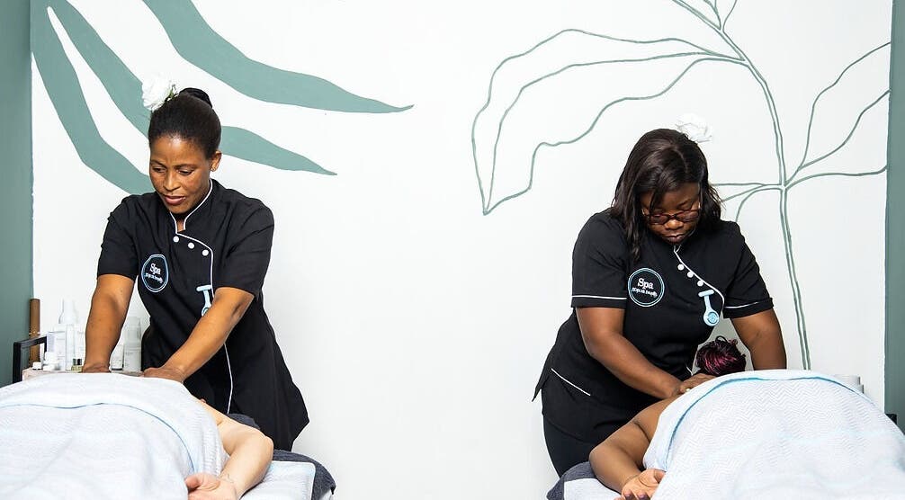 Therapists providing massage at Spa@primevenue, Lusaka, Lusaka Province, ZM, enhancing wellness and relaxation.