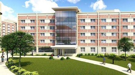 Front view of Studio DK: State College, showcasing modern architecture in State College, Pennsylvania, US.