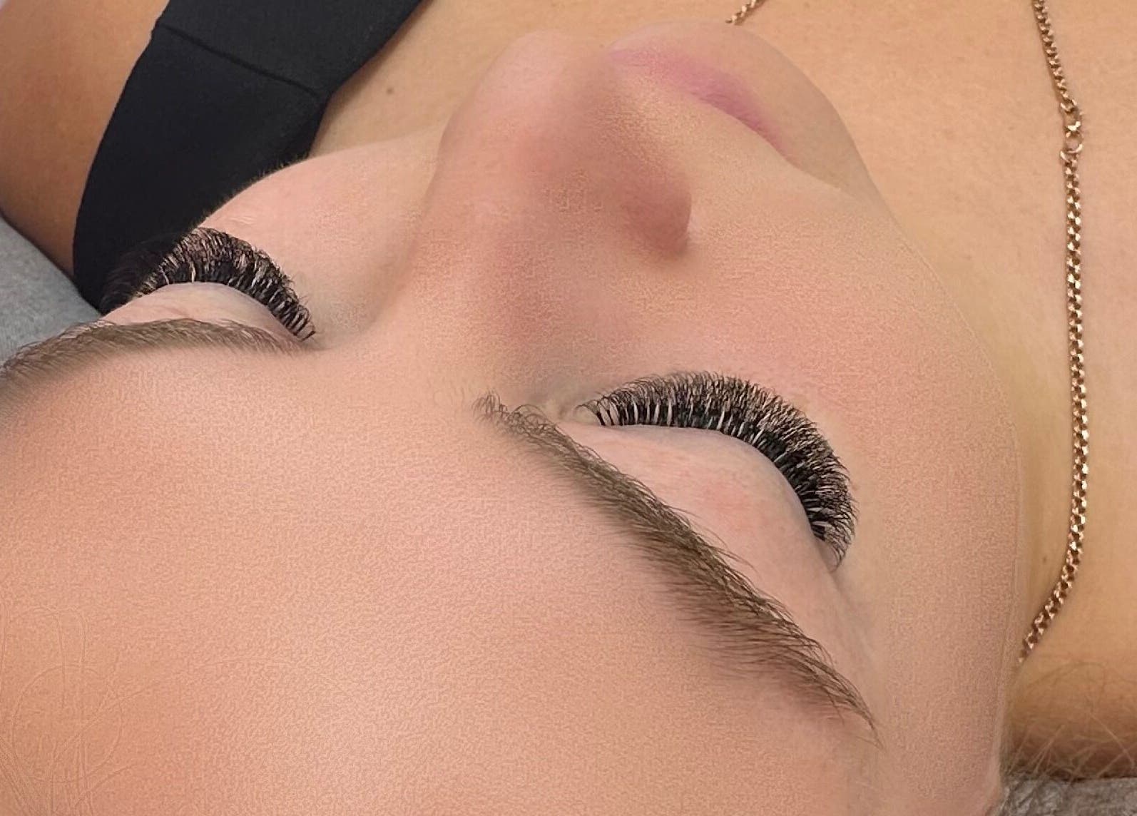 Close-up of lash extensions at Lash & Brows Tallinn, Tallinn, Harju maakond, EE.