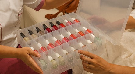A vibrant nail polish collection at زوز للعناية النسائي - Zooz care, Riyadh, Riyadh Province, SA.