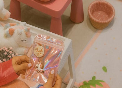 Unicorn plush setting with charm at زوز للعناية النسائي - Zooz care, Riyadh, Riyadh Province, SA.