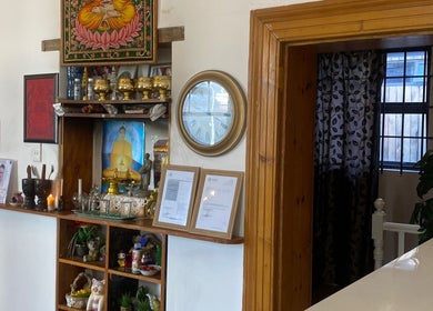 Calming Buddhist decor at Blue Diamond Thai Massage in Cape Town, Western Cape, ZA, exuding tranquil ambiance.