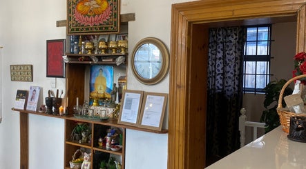Calming Buddhist decor at Blue Diamond Thai Massage in Cape Town, Western Cape, ZA, exuding tranquil ambiance.