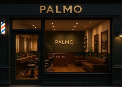 Palmo salon exterior in Stanwell, England, GB with inviting seating and classic design.