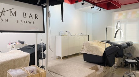 Modern treatment room at The Glam Bar - Liang Seah, Singapore, Singapore, SG, featuring sleek furnishings.
