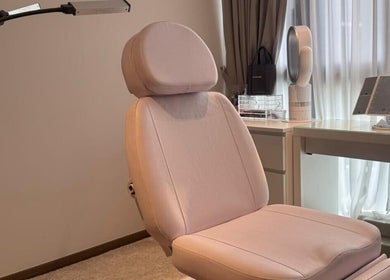 Luxury spa chair at The Glam Bar - Tampines, Singapore, SG, creating a calm and inviting space.
